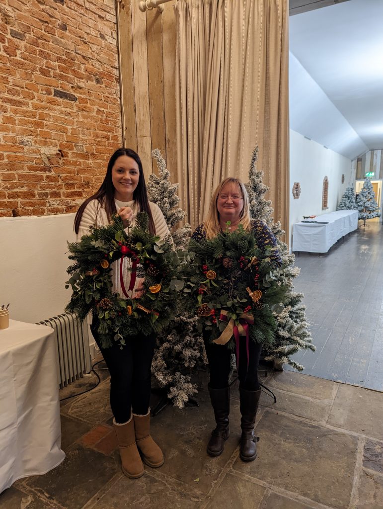Christmas Wreath Workshop at Healing Manor Hotel