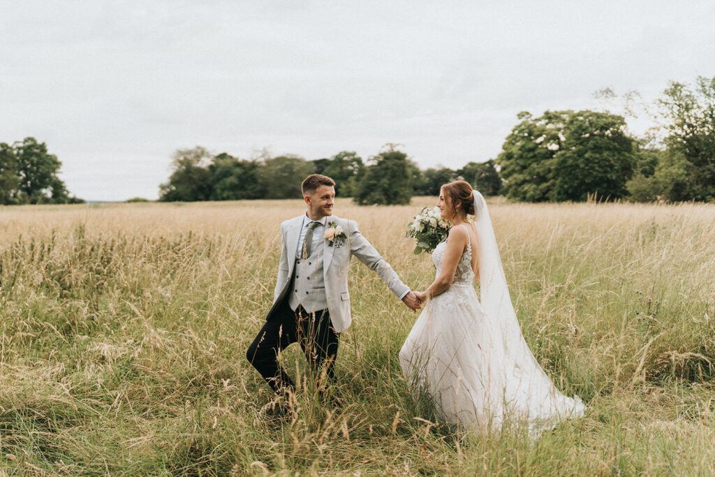 James and Emma Lincolnshire wedding venue Healing Manor