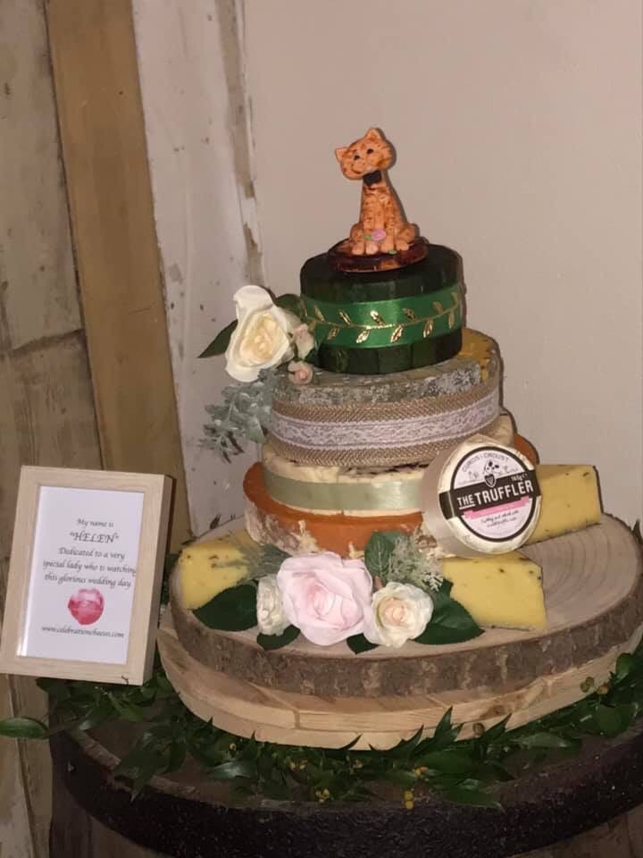 Champagne Tower Healing Manor Wedding
