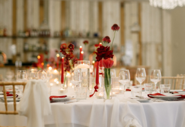 Red Wedding Styling Healing Manor