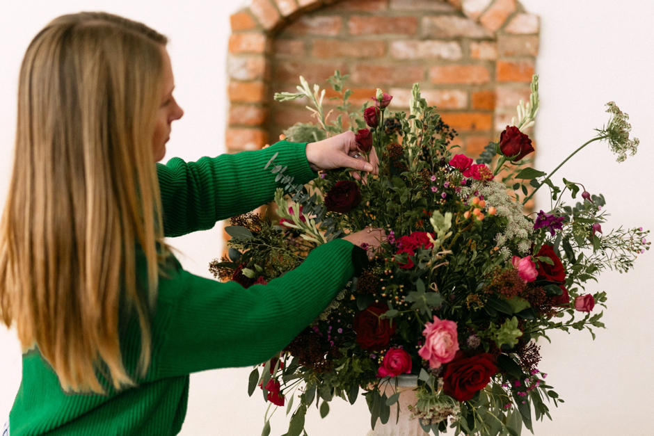 Red Wedding Styling Healing Manor