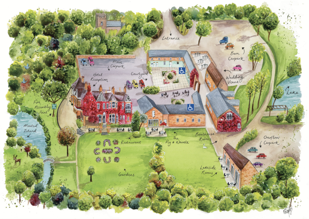 Healing Manor Hotel Accessible Rooms Map