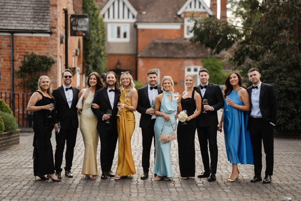 fran and ben healing manor black tie wedding