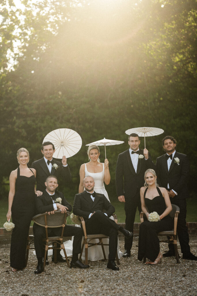 fran and ben healing manor black tie wedding