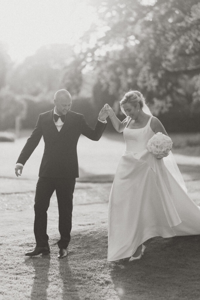 fran and ben healing manor black tie wedding